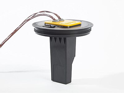 Whale GT0810B Gray Waste Tank, 2.1-Gal. (8 Liters) Capacity, Sealed Electronics, 1 Sensor, Works with 12V or 24V Pump