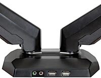 StarTech.com Desk Mount Dual Monitor Arm with USB/Audio, Desk Clamp Ergonomic VESA Mount for up to 32" (17.6lb/8kg) Displays
