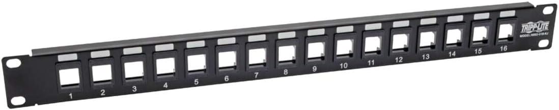 Tripp Lite 1U Rack-Mount Blank Keystone/Multimedia Patch Panel
