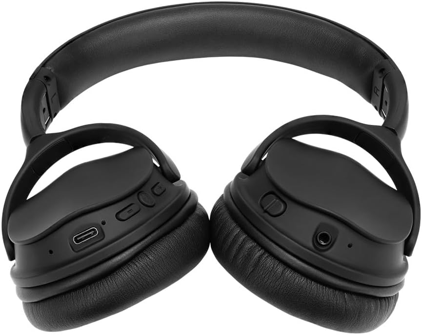 Monoprice Wireless Over Ear Headphones - Active Noise Cancelling (ANC) Bluetooth 5.0, Extended Playtime, Qualcomm aptX Audio