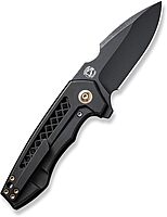WE Harpen Flipper Knife WE23019-1 Black Titanium Handle