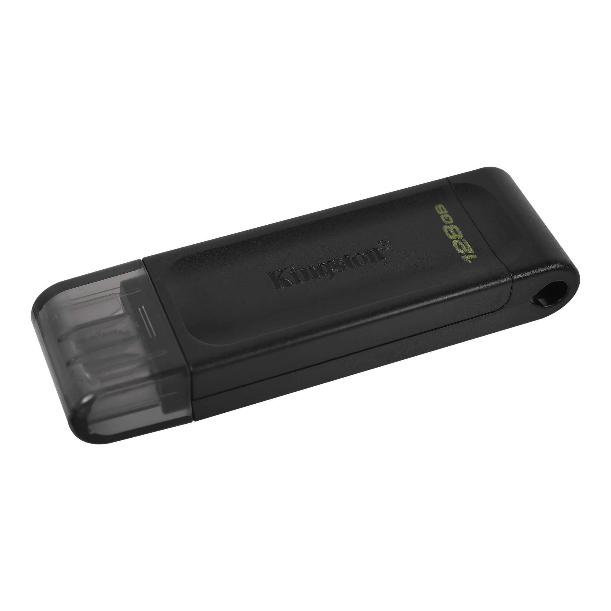 Kingston DataTraveler 70 128GB Portable and Lightweight USB-C flashdrive with USB 3.2 Gen 1 speeds DT70/128GB, Black