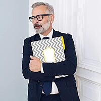 Barker Creek Designer File Folders Set of 12, Beautiful Chevron, Multicolor Chevrons on Outside, Soft Colors on Inside