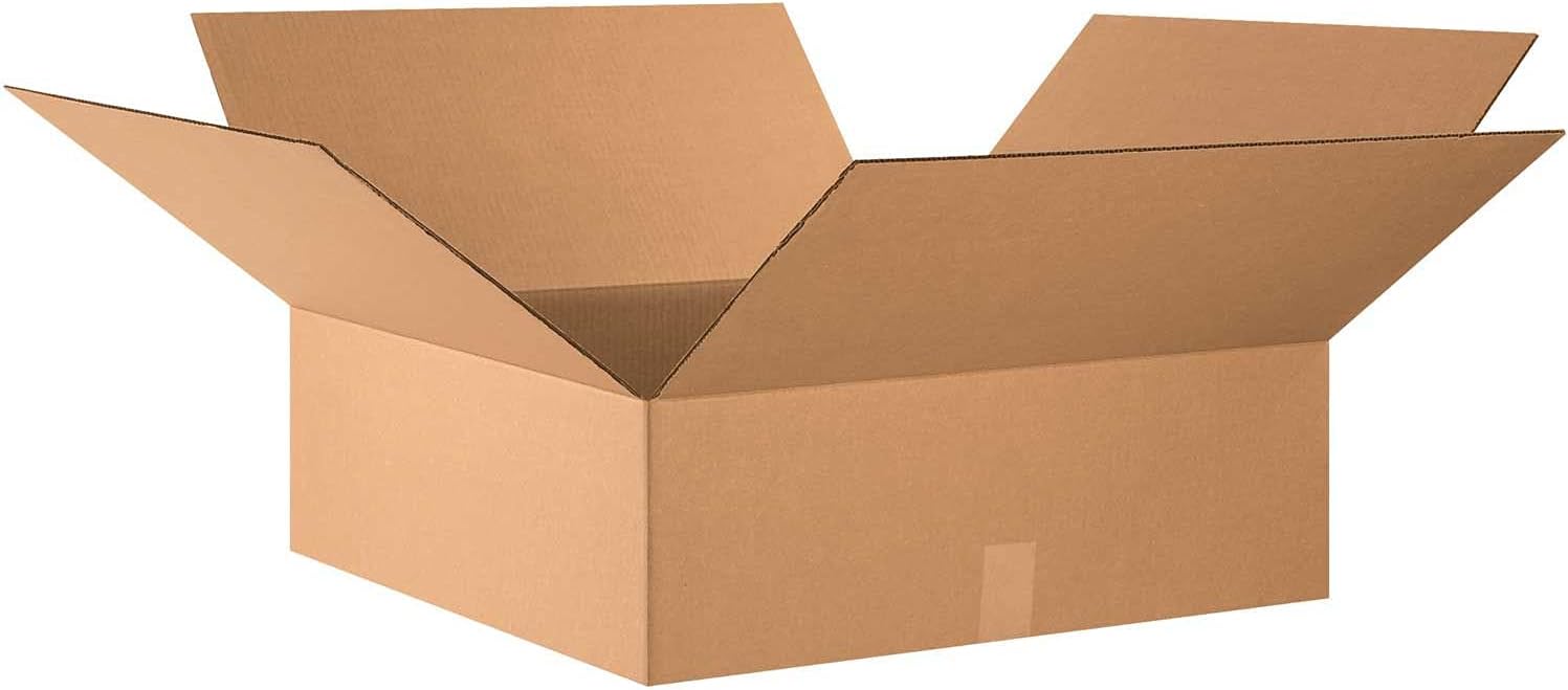 Flat Boxes - 24 x 24 x 8 in, 10/Pack