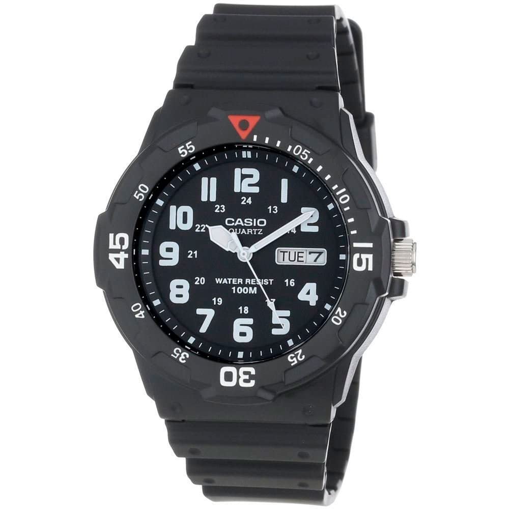 Casio MRW200H Series | Unisex Analog Watch | 100M WR | Stainless Steel Case | Resin Band | 2 Hand Analog (HR, Min