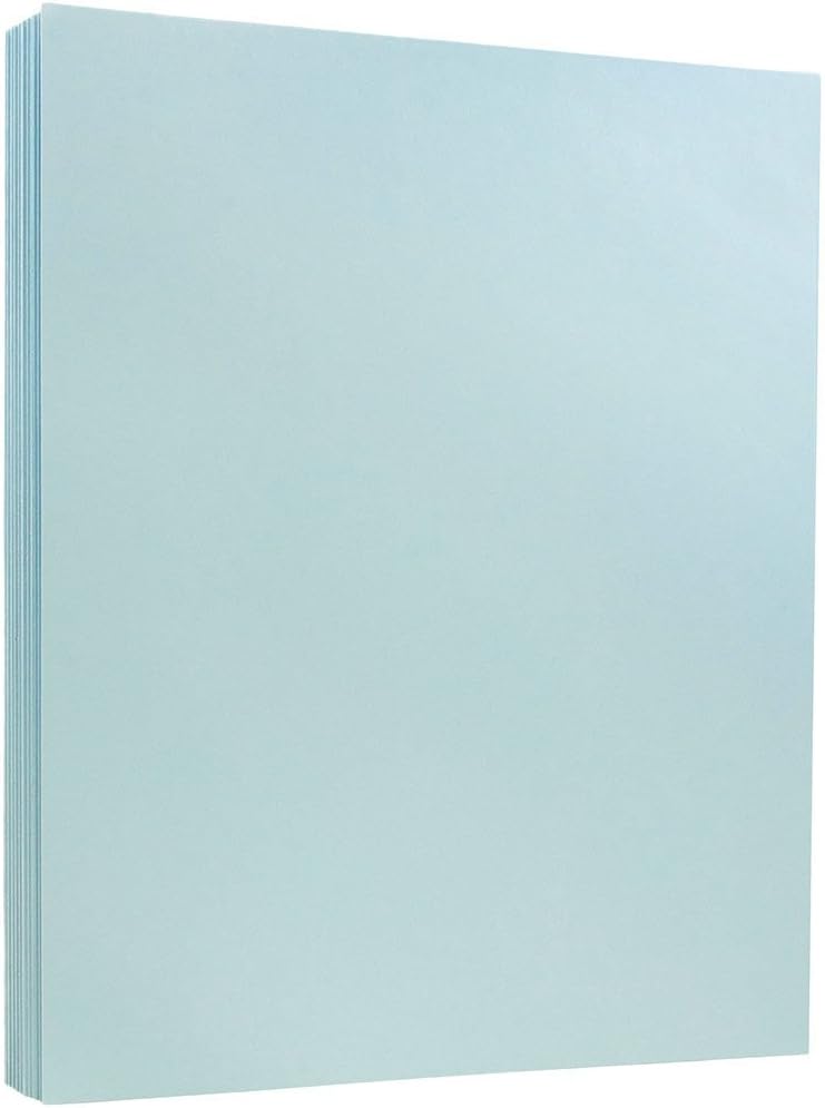 JAM PAPER Vellum Bristol 110 lb (241 GSM) Cover Card Stock - Letter 8.5 x 11 - 50 Sheets