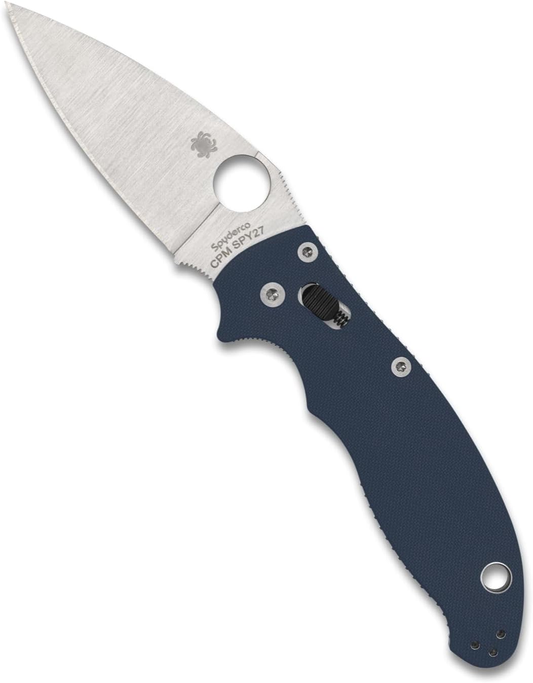 Spyderco Manix 2 Utility Folding Knife with 3.37 In CPM SPY27 Steel Blade and G-10 Handle - Everyday Carry - PlainEdge