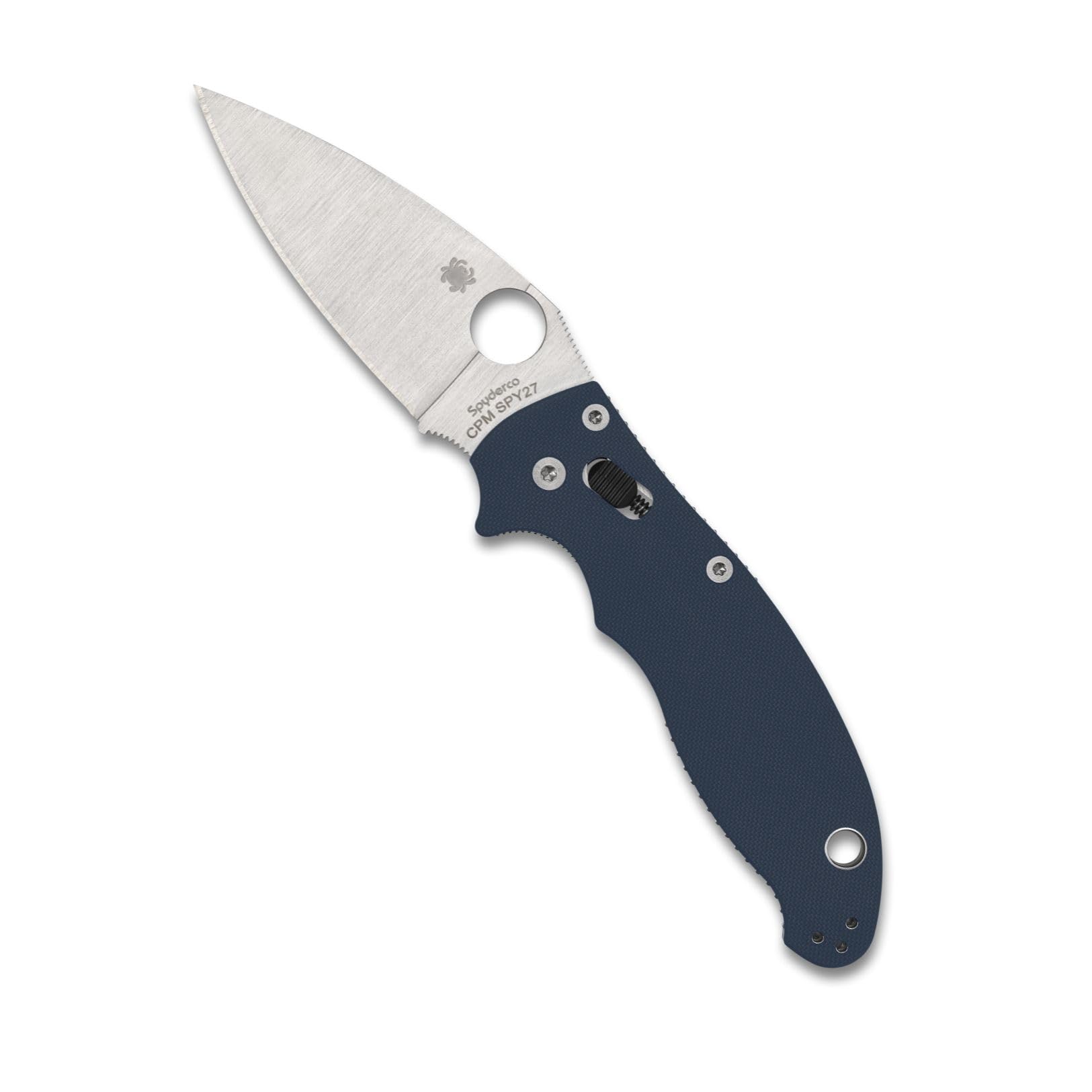 Spyderco Manix 2 Utility Folding Knife with 3.37 In CPM SPY27 Steel Blade and G-10 Handle - Everyday Carry - PlainEdge
