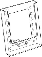 Azar Displays 252301 Single Pocket Bi-Fold Size Brochure Holder for Counter, 10-Pack