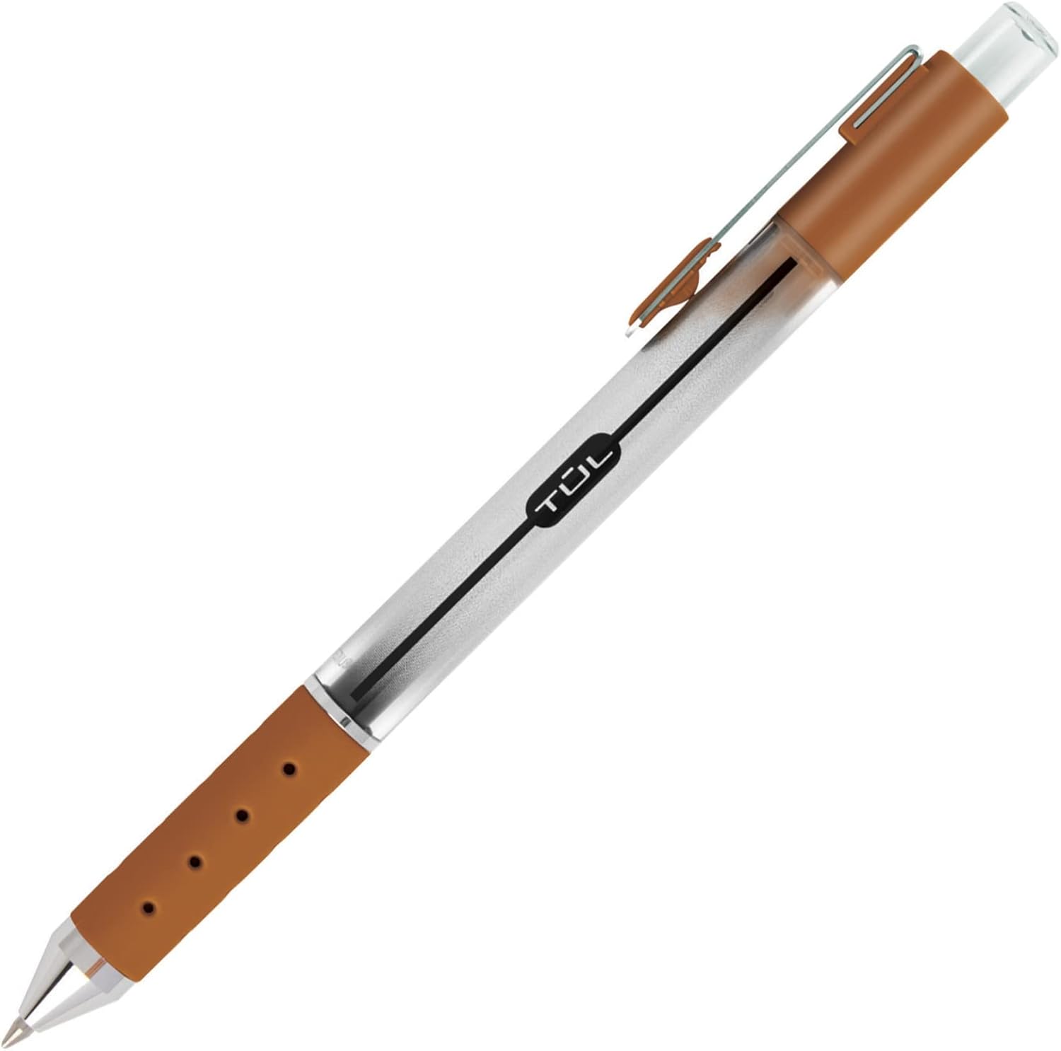 TUL GL Series Retractable Gel Pens, Medium Point, 0.7 mm, Silver Barrel, Assorted Standard & Bright Ink Colors