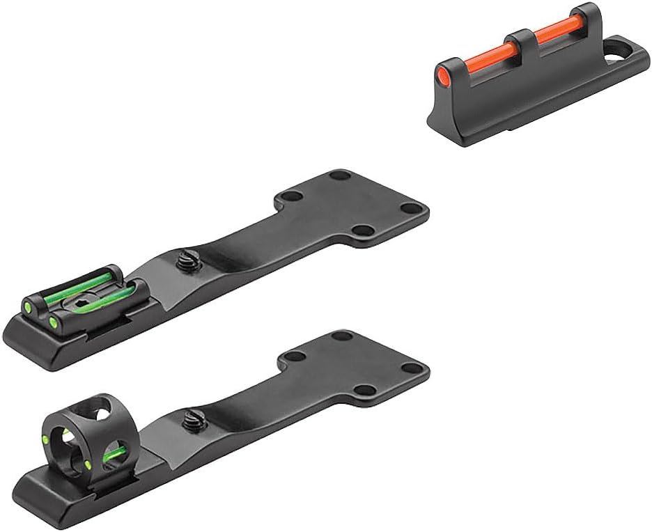 Truglo Tru-Bead Universal 3 Dot Turkey Gun Sight Sets, Fit Guns with Ventilated Rib Fiber Optic