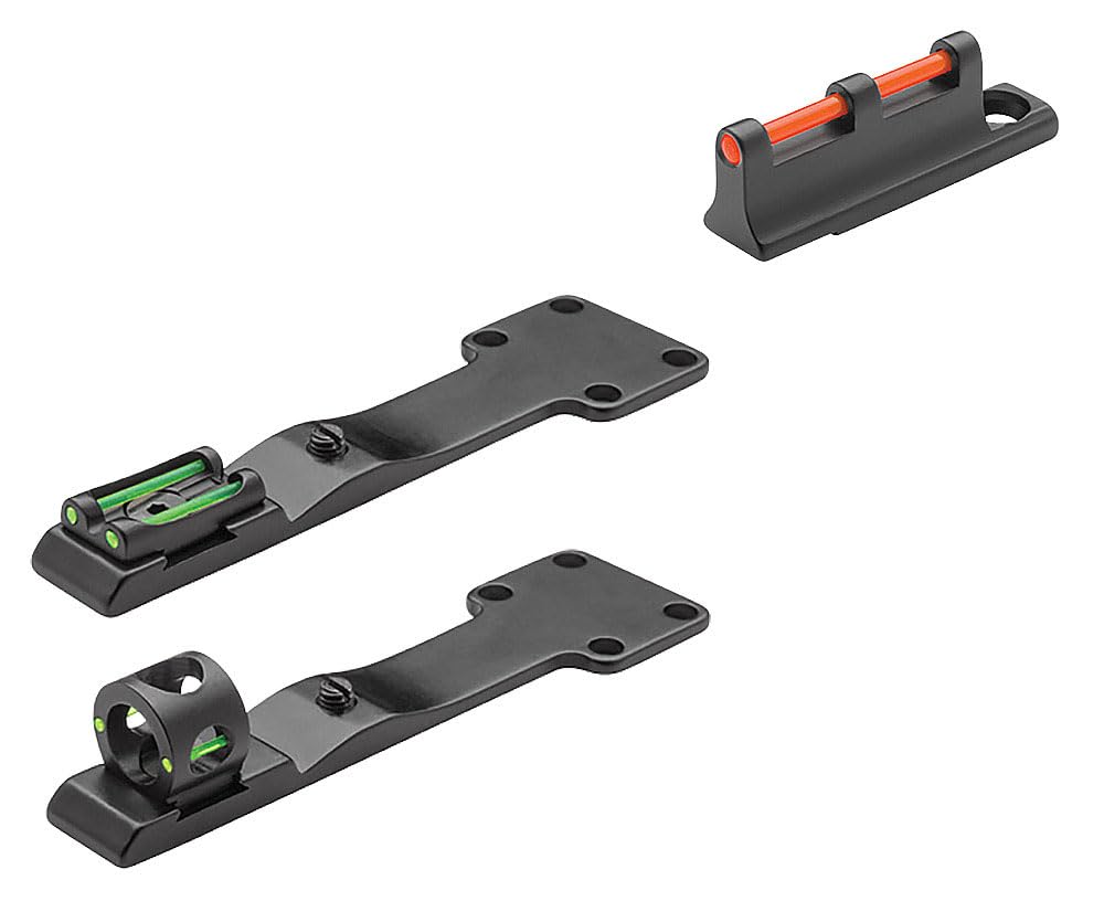 Truglo Tru-Bead Universal 3 Dot Turkey Gun Sight Sets, Fit Guns with Ventilated Rib Fiber Optic