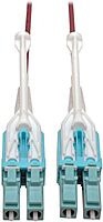 Tripp Lite 10Gb Duplex Multimode Fiber Patch Cable 50/125 OM4 LC/LC LSZH Push/Pull Tabs