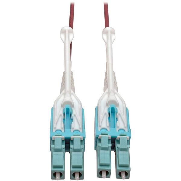 Tripp Lite 10Gb Duplex Multimode Fiber Patch Cable 50/125 OM4 LC/LC LSZH Push/Pull Tabs