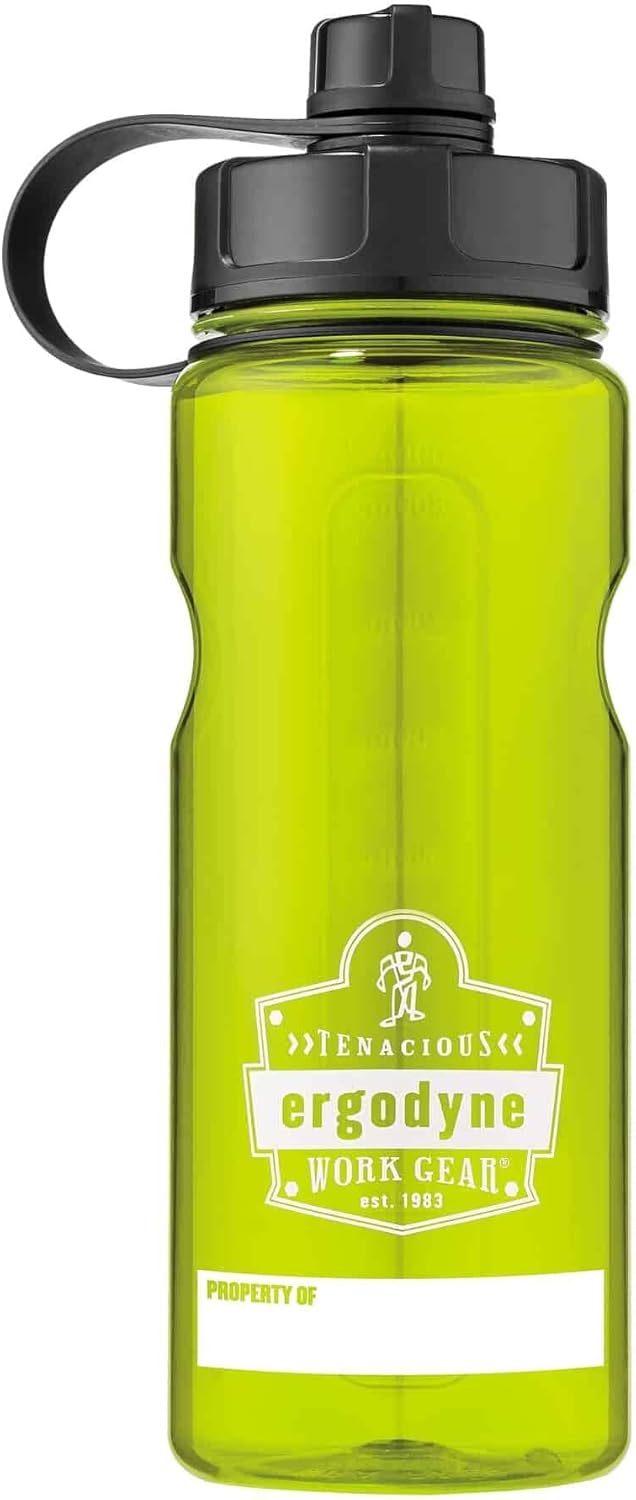 ERGODYNE Chill-Its 5151 Wide Mouth Water Bottle, 34 oz, BPA-free