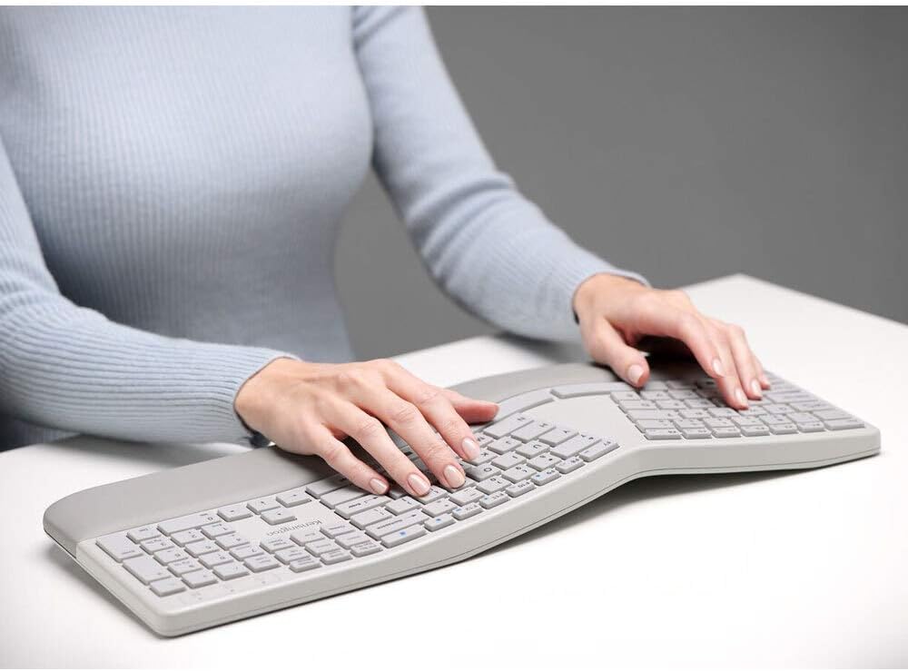 Kensington Pro Fit Ergonomic Wireless Keyboard and Mouse - Grey (K75407US)