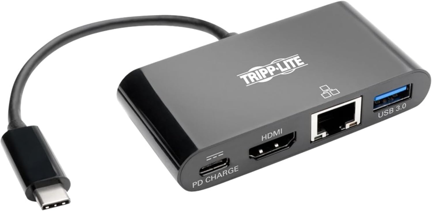 Tripp Lite USB-C to HDMI Multiport Adapter Docking Station with USB-A Hub and USB-C PD Charging
