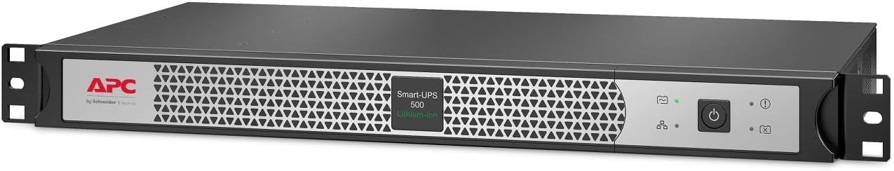 APC Smart-UPS 500VA Lithium-Ion UPS with SmartConnect Short-Depth 1U Rackmount