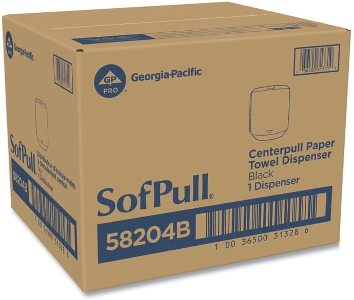 Georgia-Pacific Professional SofPull CenterPull Hand Towel Dispenser, Black