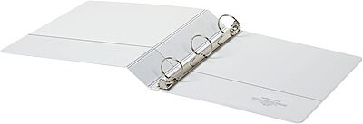 Office Depot® Brand Durable View 3-Ring Binder, 1 1/2" Round Rings, White, Pack Of 4