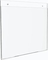 Office Depot Brand Wall Sign Holder, Horizontal, 8-1/2inH x 11inW, Clear