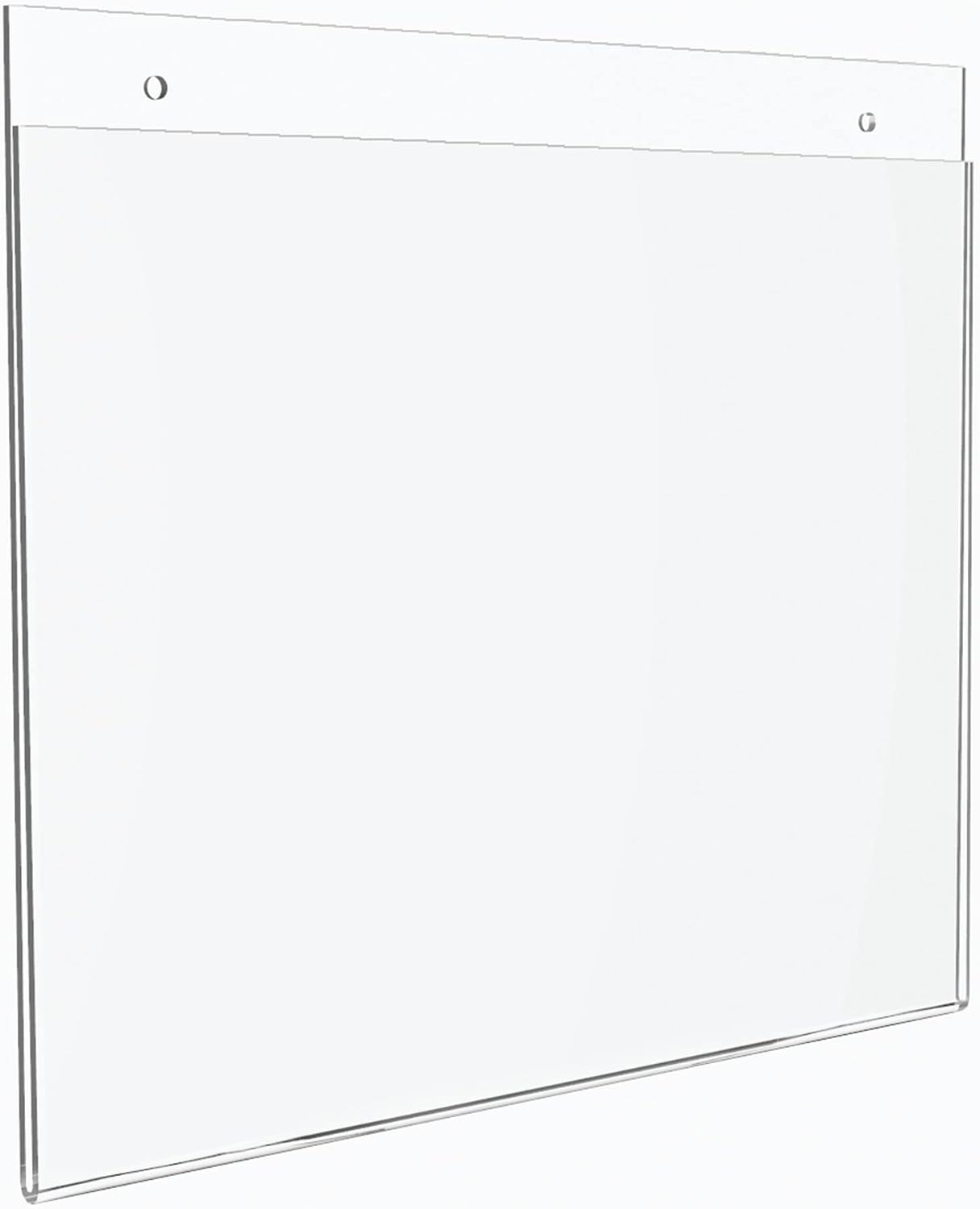 Office Depot Brand Wall Sign Holder, Horizontal, 8-1/2inH x 11inW, Clear