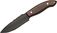 BucknBear Custom Handmade Fixed Blade Tactical Hunting Knife (Burl Wood Handle)
