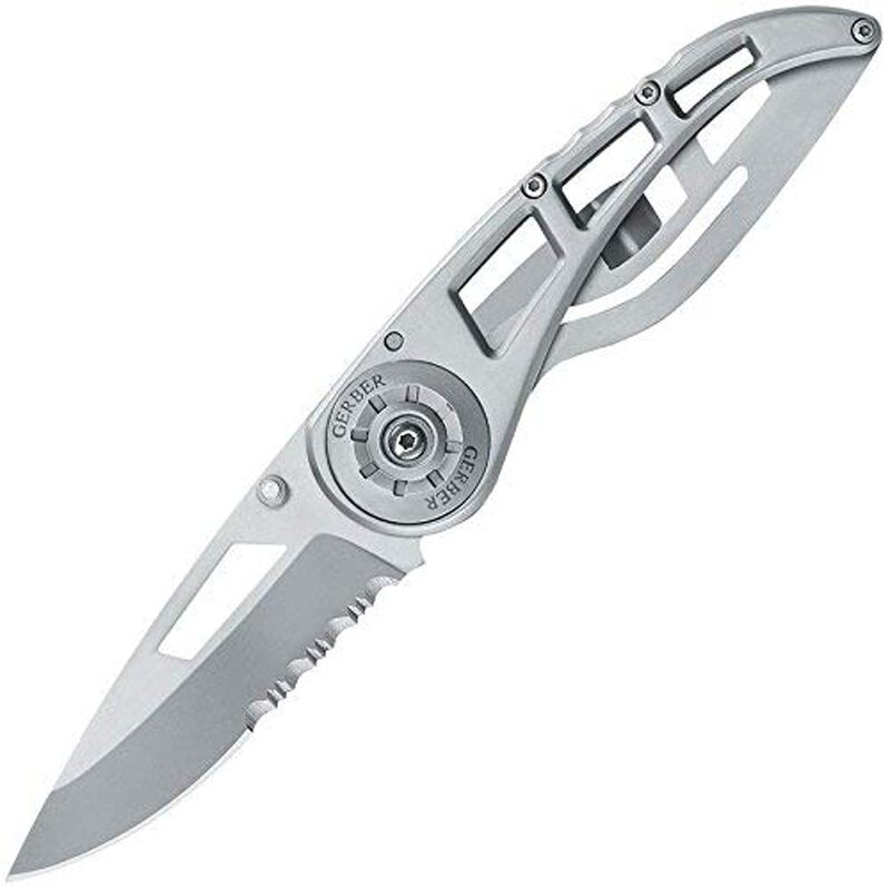 Gerber Gear Ripstop II Knife, Serrated Edge [22-41616],Silver Serrated Edge- 7.4 in.