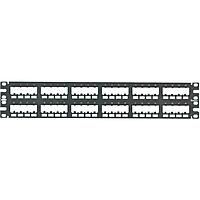 Panduit CPP48FMWBLY 48-Port Flat Flush-Mount Patch Panel, Black