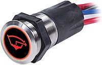 Blue Sea Systems 4180 Backlit Push Button Switch 15A OFF-ON