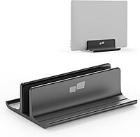 MP Mobile Pixels Upright Laptop Cradle Stand 3-in-1 Design, Adjustable Desktop Aluminum Stand for Smartphones, Tablets