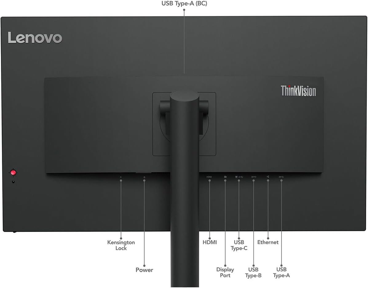 Lenovo ThinkVision T22i-30 21.5 Full HD WLED LCD Monitor - 16:9 - Raven Black
