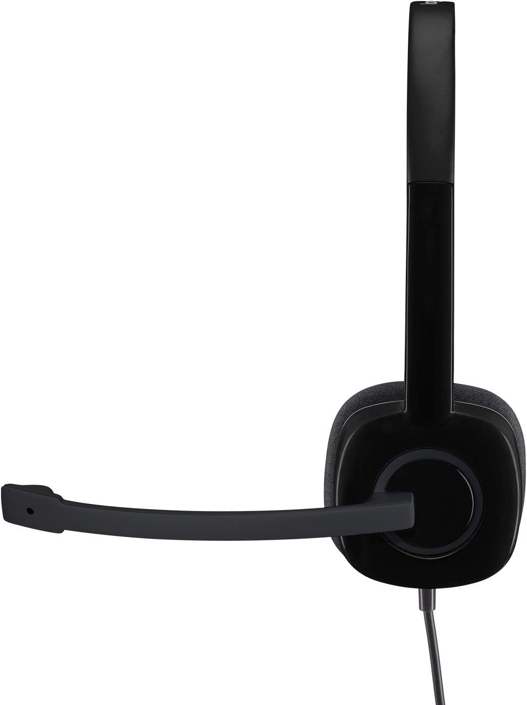 Logitech H151 Wired Headset, Analog Stereo Headphones with Rotating Noise-Cancelling Microphone, 3.5 mm Audio Jack