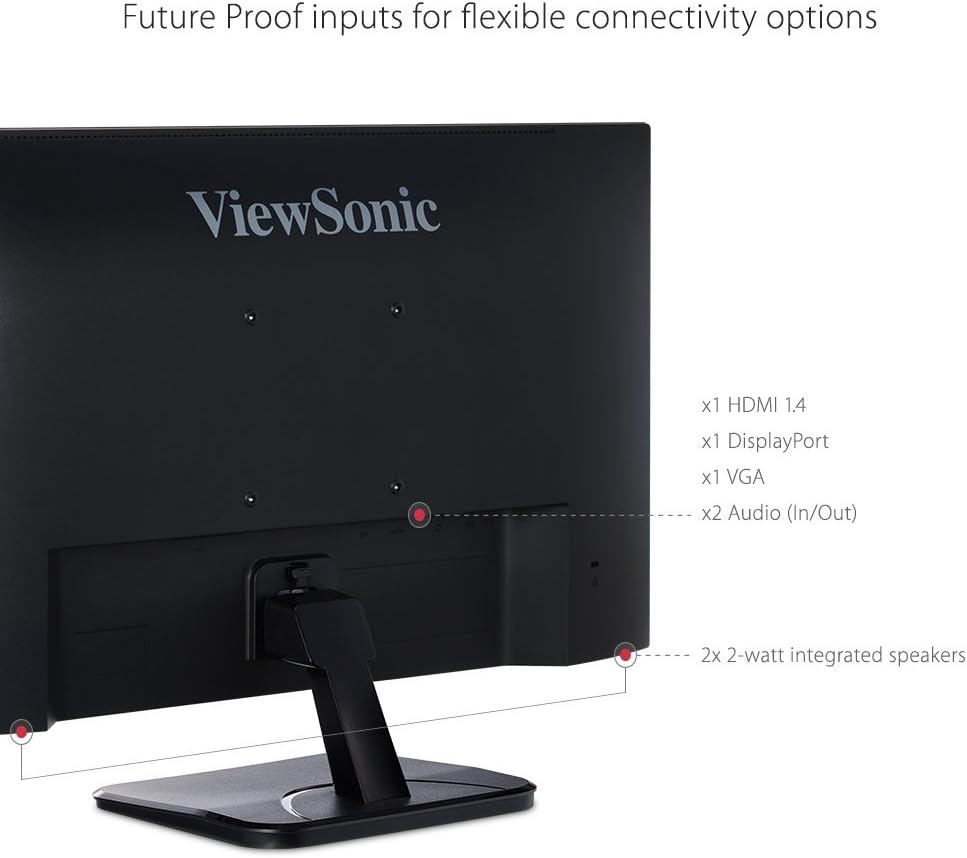 ViewSonic VA-MHD IPS Full HD Monitors with HDMI, DisplayPort & VGA