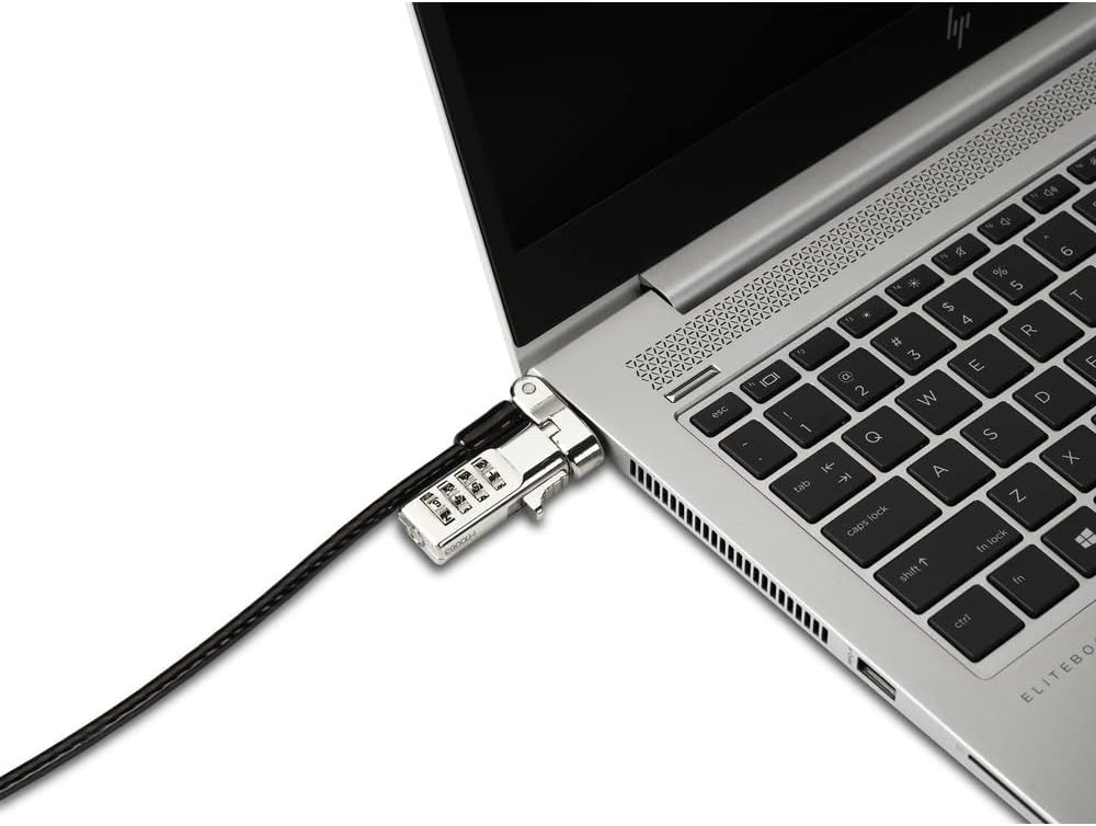 Kensington Universal 3-in-1 Combination Laptop Lock - Preset - Carbon Steel, Plastic - 6 ft - for Notebook