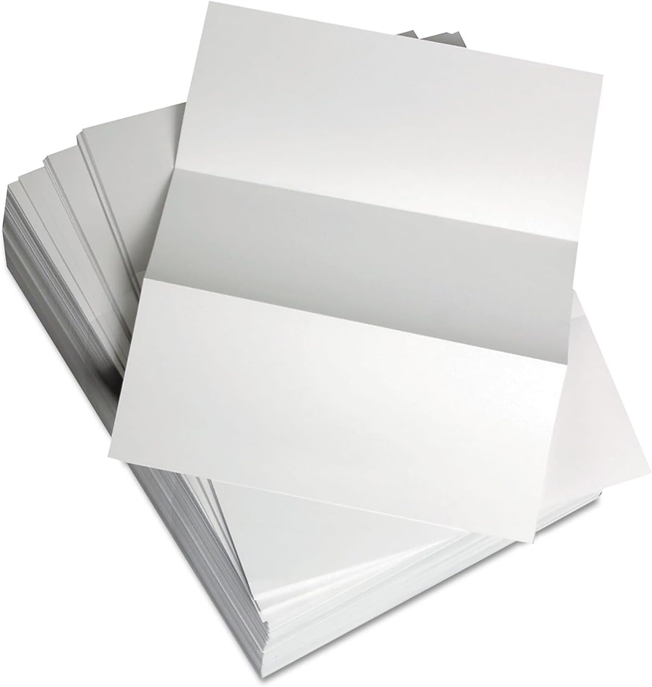 Willcopy Lettermark Custom Cut Sheets, 5 Reams, White, Letter (8 1/2in x 11in), 2500 Sheets Total, Perforated Every 3 2/3in
