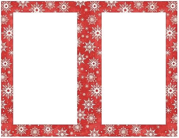 Great Papers! Masterpiece Studios 2-Up Holiday Invitations, Snowy Flakes, 8 1/2in x 5 1/2in, Pack Of 50
