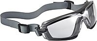 bollé Bolle Safety Cobra TPR Safety Glasses, Black & Grey Frame, Clear Lenses
