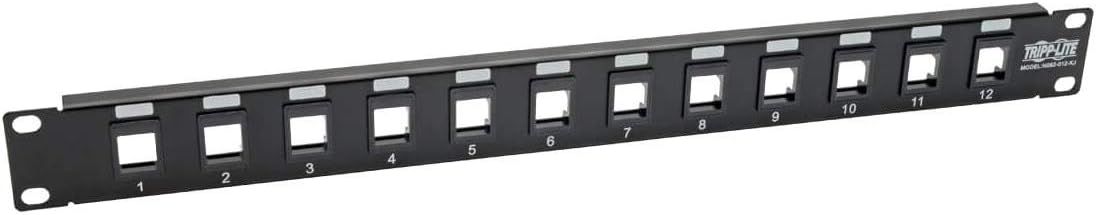 Tripp Lite 1U Rack-Mount Blank Keystone/Multimedia Patch Panel