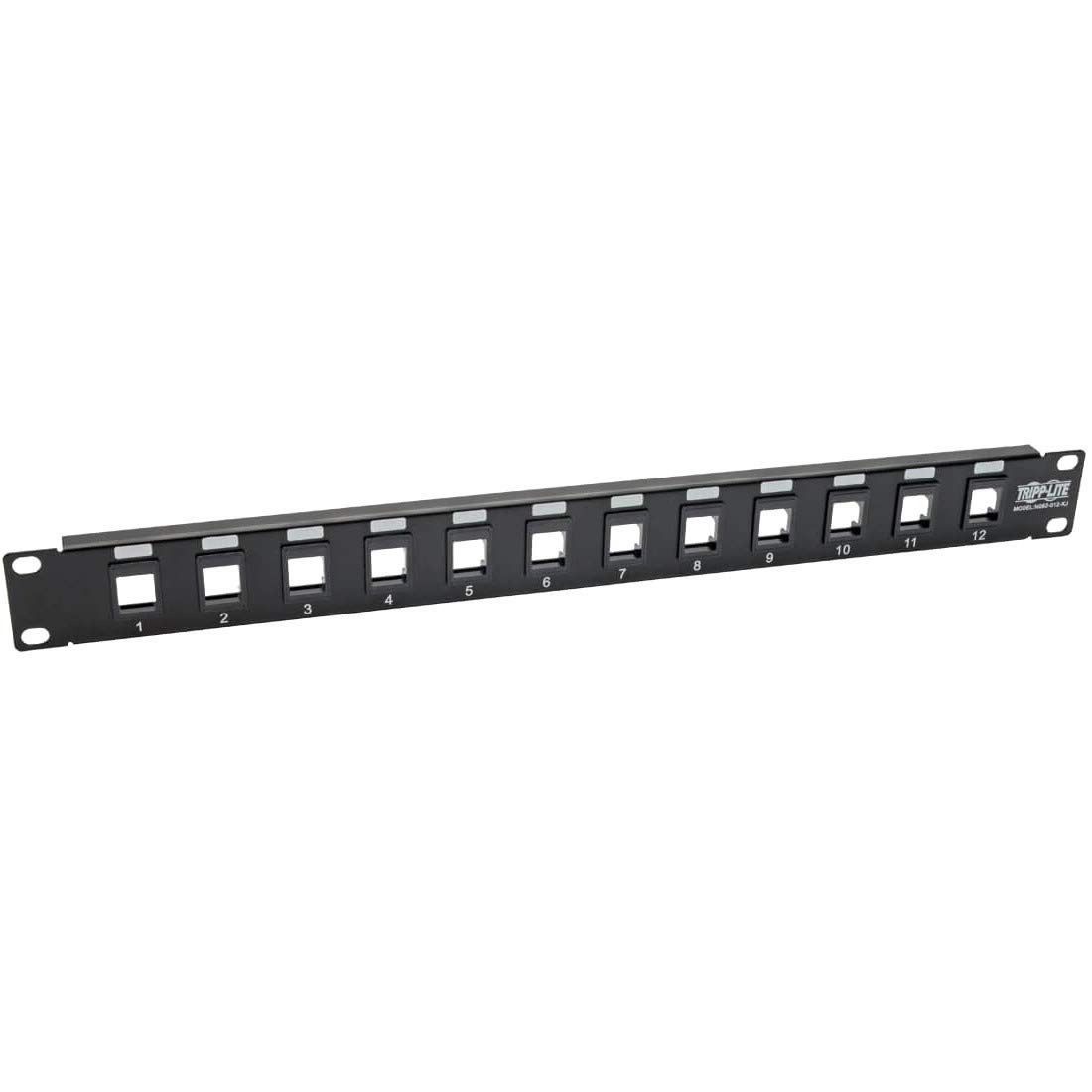 Tripp Lite 1U Rack-Mount Blank Keystone/Multimedia Patch Panel