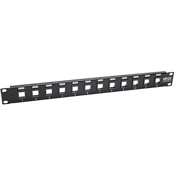 Tripp Lite 1U Rack-Mount Blank Keystone/Multimedia Patch Panel