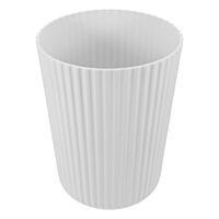 Cubo de Basura Redondo de Plástico Negro Mediano