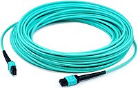 AddOn 3m OM3 MPO/MPO Aqua 12-Strand Fiber Patch Cable (OFNR)