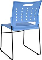 Flash Furniture HERCULES Series 881 lb. Capacity Sled Base Stack Chair with Air-Vent Back