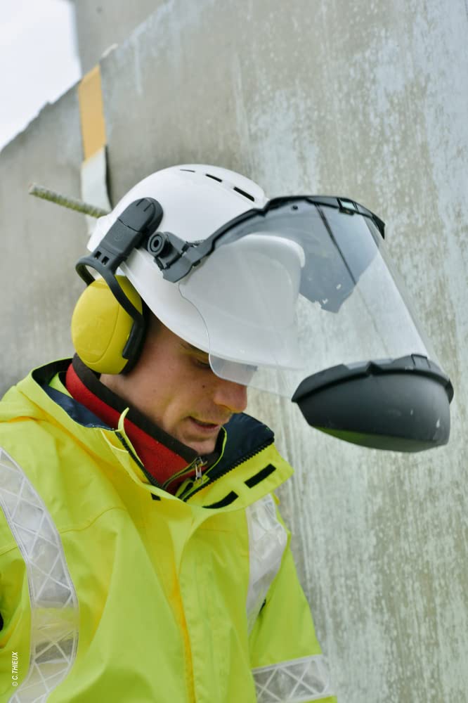 MSA 10121266 V-Gard Frame - Fits Cap-Style Hard Hats, Black HDPE