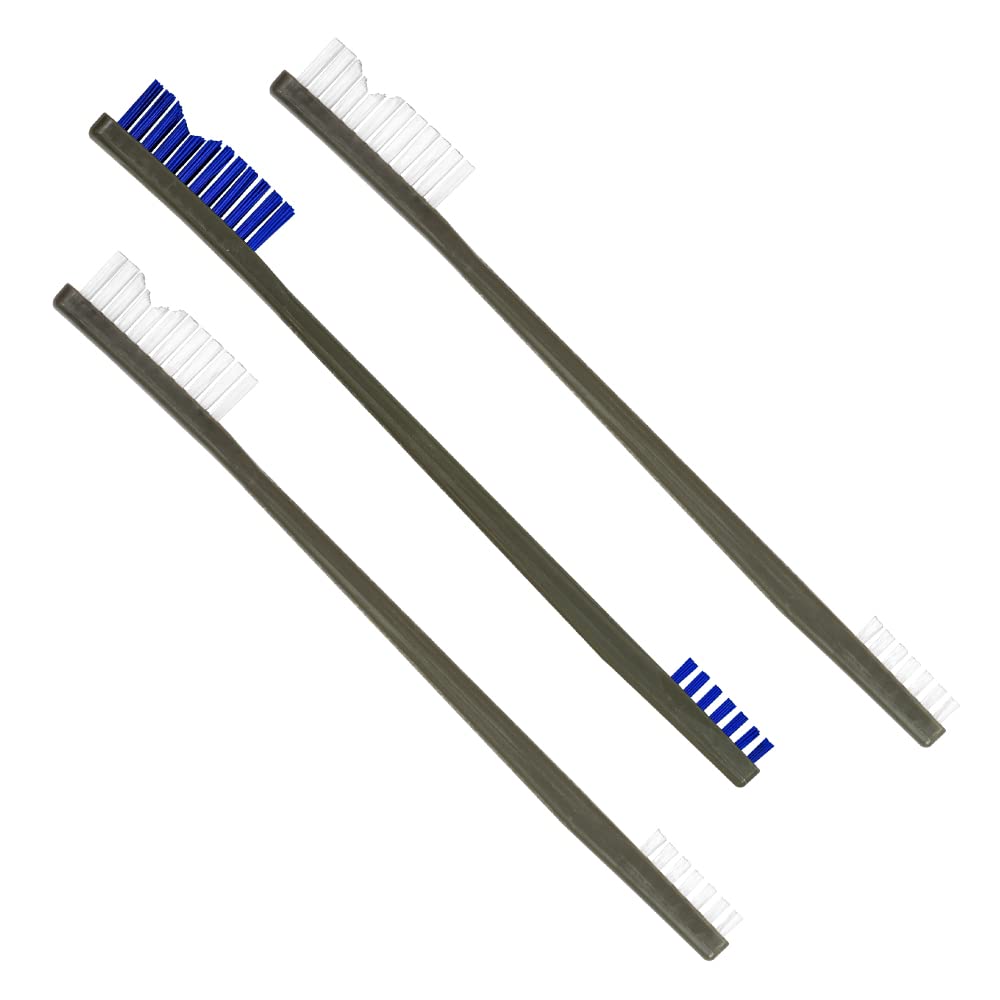 Otis All Purpose Brushes 2 Nylon/1 Blue Nylon 3 pk.