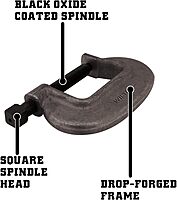 Wilton Brute Force C-Clamp, 1-3/8" Opening, 1-1/16" Throat, 5600 Lbs. Clamping Force (Model 1 F.C.) 1-3/8 in. Pack of 1