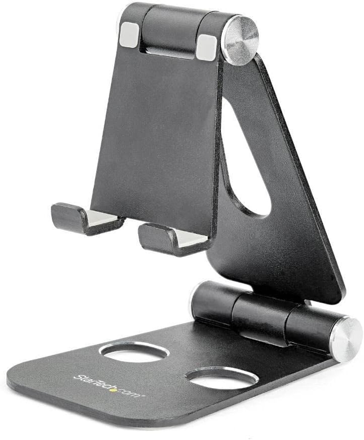 STARTECH.COM Foldable Phone and Tablet Stand - Universal Adjustable Multi-Angle Mobile Device Holder