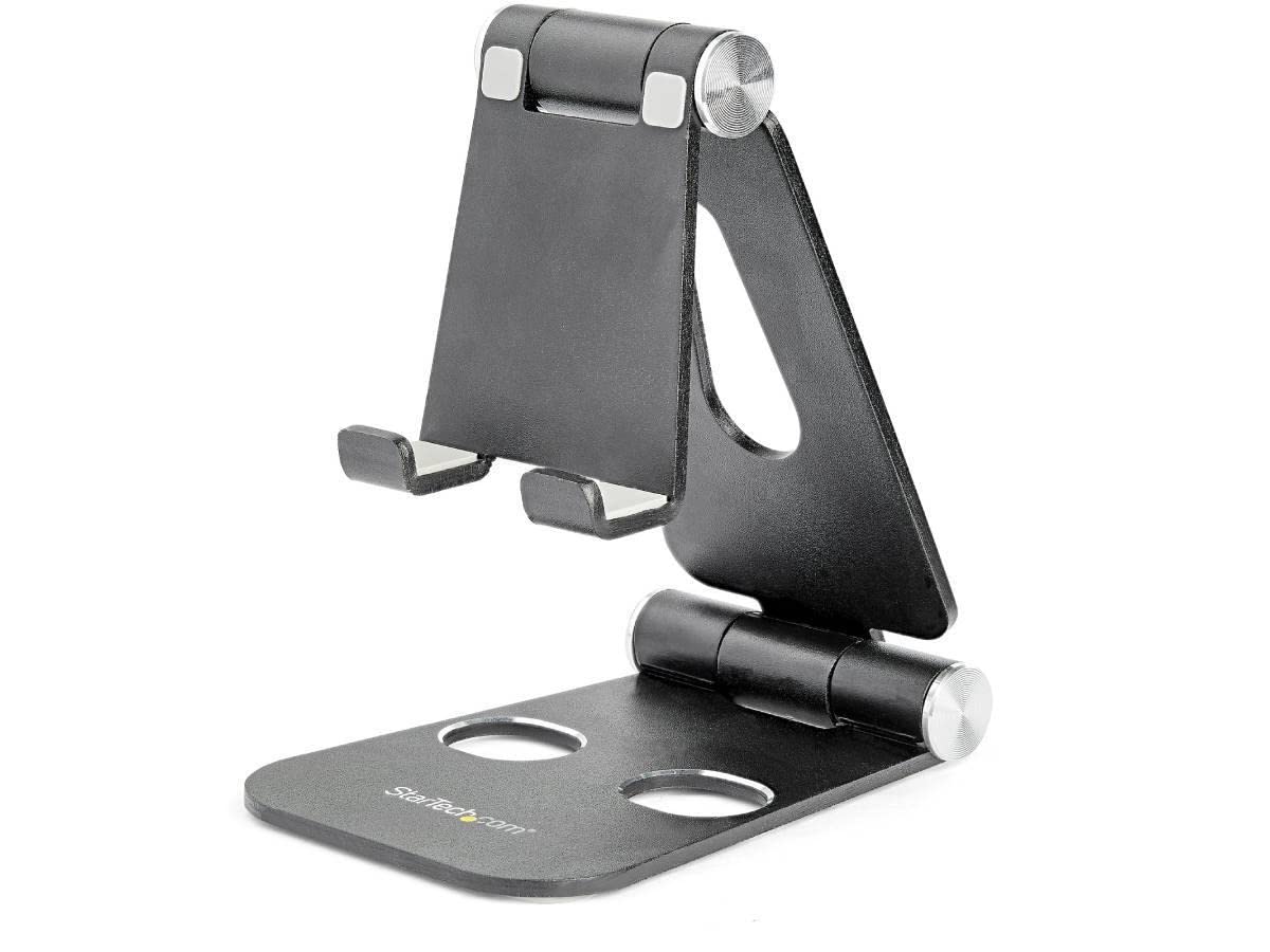 STARTECH.COM Foldable Phone and Tablet Stand - Universal Adjustable Multi-Angle Mobile Device Holder