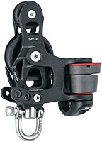 Harken 45mm Single Aluminum Element Fiddle Block w/Swivel & 150 Cam Cleat